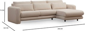 Corner Sofa Lily Corner Right Cream Cream