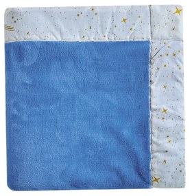 Κουβέρτα Κούνιας Βελουτέ Lupus 01 Blue 100x140 - Kentia