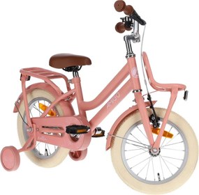 Bella 14 Inch 24 cm Girls Coaster Brake Salmon
