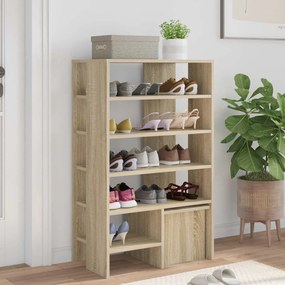 vidaXL Ντουλάπα Παπουτσιών 2 pcs Δρύς Sonoma Επεξεργασμένο ξύλο