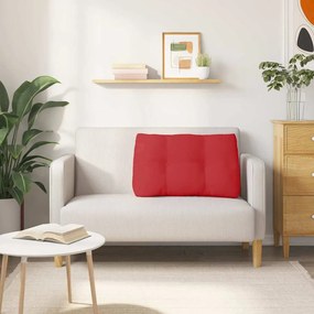 vidaXL Μαξιλάρι Πλάτης Κόκκινο 80 x 24 x 50 εκ ύφασμα