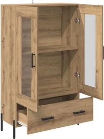 vidaXL Highboard CORONA Artisan Oak 69,5 x 31 x 115 εκ.