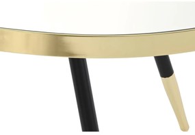 Τραπεζάκι Καφέ DKD Home Decor Καθρέφτης Χάλυβας (110 x 50 x 41,5 cm)