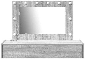 vidaXL Τραπέζι περιποίησης Γκρι 100 x 40 x 70 εκ. Επεξεργασμένο ξύλο
