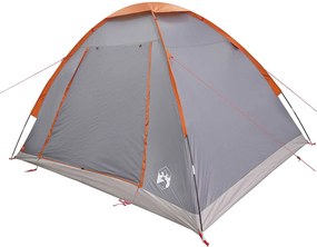 vidaXL Σκηνή Camping 4 ατόμων Γκρι και Πορτοκαλί