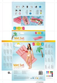 Φουσκωτό Στρώμα Intex 89 x 173 cm Διαφανές