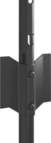 vidaXL Στύλος Περιφράξεων 11 pcs Γκρι 60 cm Ατσάλι
