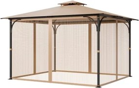 VEVOR Replacement Mesh Gazebo Netting Screen for 10x12x7 ft Patio, Net Only