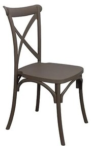 Καρέκλα Καφέ PP/PC/ABS 48x55x91cm