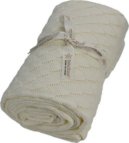 Κουβέρτα Πλεκτή Κούνιας (110x140) Bebe Stars Ivory 308-183
