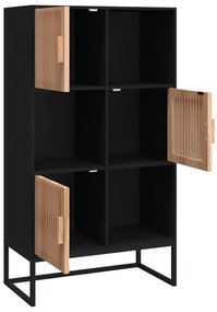 vidaXL Ντουλάπι Μαύρο 70 x 35 x 125 εκ. από Επεξεργασμένο Ξύλο