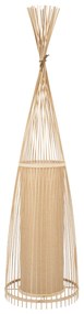 01755 GloboStar® GLOBOSTAR® AZORES 01755 Boho Επιδαπέδιο Φωτιστικό με Ντουί 1 x E27 AC 220-240V IP20 - Μπεζ - Μ40 x Π40 x Υ150cm
