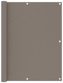 vidaXL Διαχωριστικό Βεράντας Taupe 120 x 600 εκ. Ύφασμα Oxford