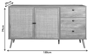 Μπουφές Oslo sonoma 150x39x79εκ 150x39x79 εκ.