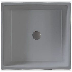 Sanitec Lithos 203 Νιπτήρας Συνθετικός Επικαθήμενος 40,5x40,5x13cm Cement