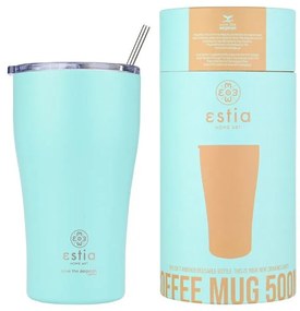 ESTIA ΘΕΡΜΟΣ COFFEE MUG SAVE THE AEGEAN 500ml BERMUDA GREEN