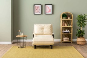 Πολυθρόνα-Κρεβάτι Κρέμα SENTO SINGLE 75x50x75