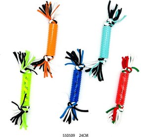 Παιχνίδι σκύλου σχοινί με μασητικό - 24cm - 12pcs - 550509