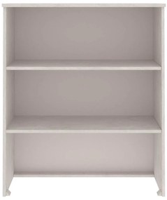 vidaXL Πάνω Μέρος Ντουλαπιού HAMAR Λευκό 85x35x100 εκ. Μασίφ Πεύκο