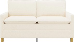 vidaXL Καναπές Κρεμ 156 x 81 x 87,5 εκ Ύφασμα