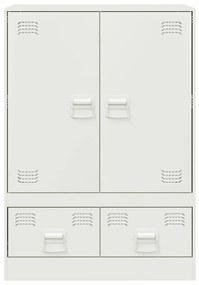 vidaXL Ντουλάπι Λευκό 67x39x95 εκ. από Ατσάλι