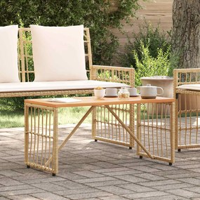 vidaXL Εξωτερικό Τραπέζι Φυσικό 80 x 40 x 40 cm
