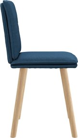 vidaXL Καρέκλες Τραπεζαρίας 2 τεμ. Μπλε Υφασμάτινες