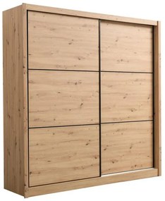 Ντουλάπα Navara 215 Artisan Oak 213x60x215,5εκ.