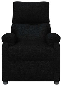 vidaXL Πολυθρόνα Μασάζ Μαύρη Υφασμάτινη