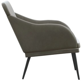 vidaXL Πάγκος Σκούρο Γκρι 110x76x80 εκ. Βελούδινος