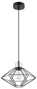 Φωτιστικό Οροφής Vario S 40551 28x28x80cm 1xE27 60W Black-Silver Sigma Lighting