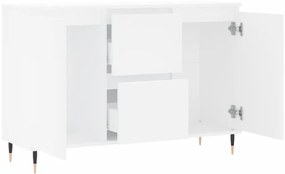 vidaXL Μπουφές Λευκός 101,5 x 35 x 70 εκ. από Επεξεργασμένο Ξύλο