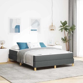 vidaXL Κρεβάτι με ελατήρια Ταμπά, Καφέ 140 x 190 cm