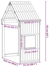 ΟΡΟΦΗ ΚΡΕΒΑΤΙΟΥ ΠΑΙΔΙΚΗ ΚΑΦΕ 55X84X132 ΕΚ. ΜΑΣΙΦ ΞΥΛΟ ΠΕΥΚΟΥ 846896