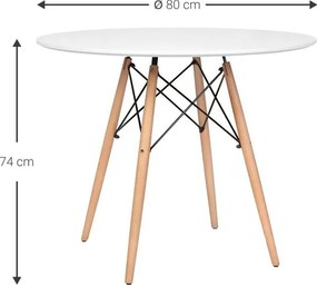 Τραπέζι Fiorino Round-Leuko