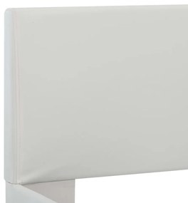 Πλαίσιο Κρεβατιού Λευκό 180 x 200 εκ. από Συνθετικό Δέρμα - Λευκό
