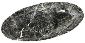 Πιατέλα Marble Οβάλ Rpm206K2 33Χ22cm Black Espiel Ceramic