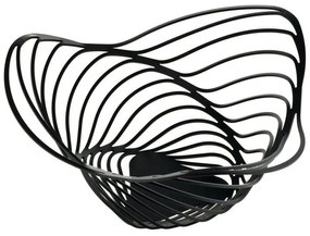 Φρουτιέρα Trinity ACO04/12 B Φ26x12cm Μεταλλική Black Alessi Μέταλλο
