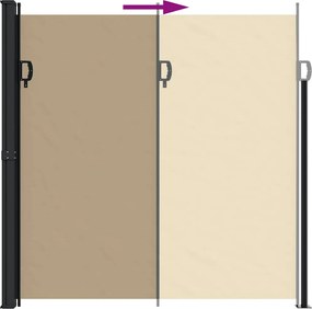 vidaXL Σκίαστρο Πλαϊνό Συρόμενο Μπεζ 200 x 300 εκ.