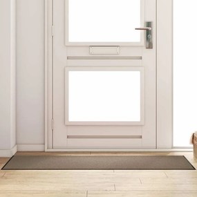 vidaXL Χαλάκι Εξώπορτας Μπεζ και Μαύρο 60 x 180 cm 100% Πολυαμίδιο