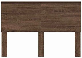vidaXL Κεφαλάρι με κεφαλάρι Καφέ δρυς 140 cm Επεξεργασμένο ξύλο