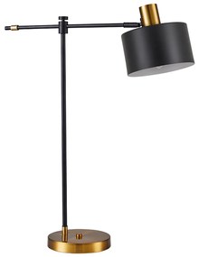 SE21-GM-36-MS1 ADEPT TABLE LAMP Gold Matt and Black Metal Table Lamp Black Metal Shade+