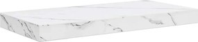 vidaXL Ράφι Τοίχου Επιτοίχιο 2 pcs Λευκό Μάρμαρο 50 x 23,5 x 4 εκ