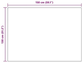 vidaXL Κουβέρτα Γκρι 150 x 130 εκ Μαλλί