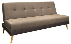 Καναπές - Κρεβάτι Napster Fylliana Cappuccino ύφασμα με Καφέ Ρίγα 180x80x95εκ 180x80x95 εκ.