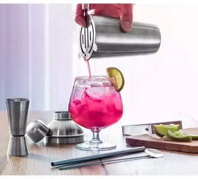 Προϊόν με ανοιχτή συσκευασία: Σετ κοκτέιλ Kinghoff KH 1708, 9 τεμαχίων, 600/750 ml, Inox
