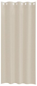 vidaXL Κουρτίνες με κουρτίνες 2 pcs Άμμος 140 x 225 cm Πολυεστέρας
