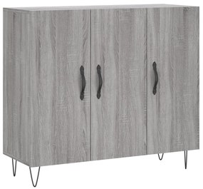 vidaXL Ντουλάπι Γκρι Sonoma 90 x 34 x 80 εκ. από Επεξεργασμένο Ξύλο