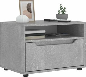 vidaXL ντουλάπι τηλεόρασης VISNES Γκρι μπετόν 60x40x38 cm