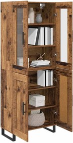 vidaXL Highboard 2 pcs Παλιό Ξύλο Επεξεργασμένο ξύλο